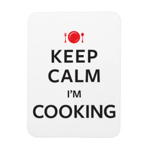 Íman Mantenha calmo mim estão cozinhando