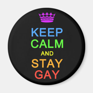 Íman Mantenha ímã calmo & da estada do gay