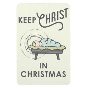 Íman Mantenha o cristo no ímã do carro do Natal