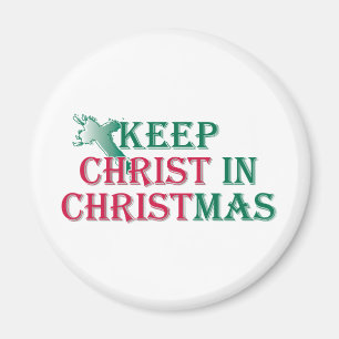 Íman Mantenha o cristo no Natal - cruz