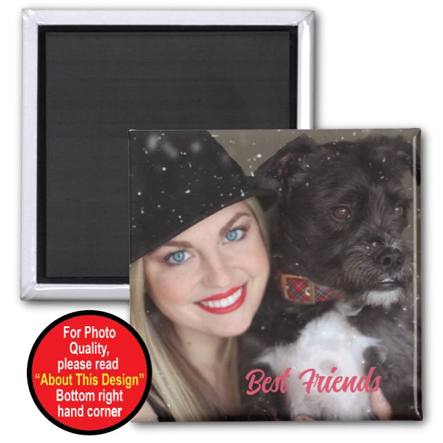 Íman Mantenha o Magnet dos Melhores Amigos com Foto (Criador carregado)