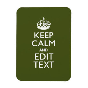 Íman Mantenha seu texto calmo e em verde-oliva