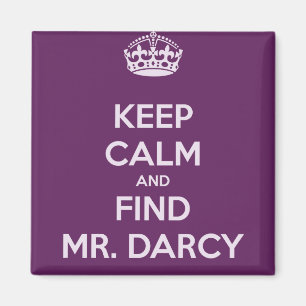 Íman Mantenha Sr. Darcy Jane Austen calmo e do achado