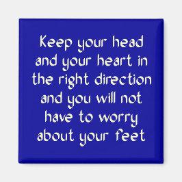 Íman Mantenha sua cabeça e seu coração à direita