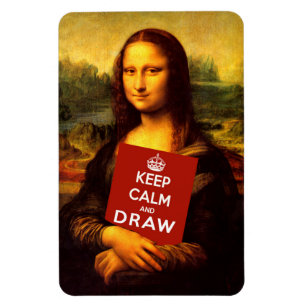 Íman Manter Calma E Desenhar