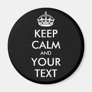 Íman MANTER CALMA e SEU TEXTO - Alterar plano de fundo 