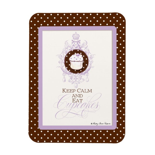 Íman Manter Cupcakes Calmos e Comer - Chic de Moda (Vertical)