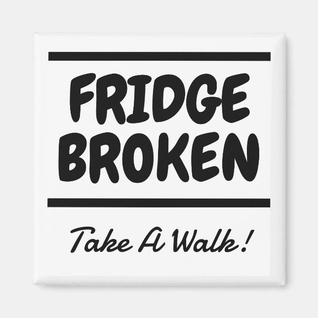 Íman Manter Fora Do Frigorífico (Frente)