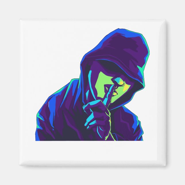 Íman Manter silencioso | Silêncio por favor | Shhh.. Ho (Frente)