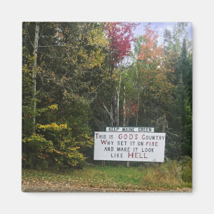 Íman manter verde-marinho