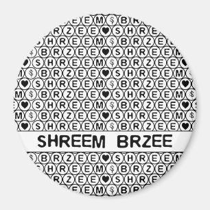Íman Mantra branca do dinheiro de Shreem Brzee do canto