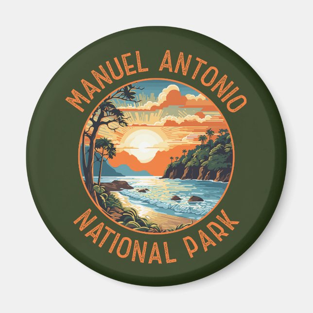Íman Manuel Antonio National Park Retro Distante (Frente)