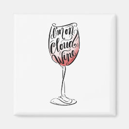 Íman Mão amarrada e ilustrada Estou em Vinho de Nuvem