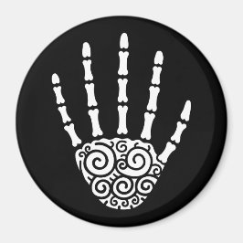Íman Mão de Esqueleto Espiral