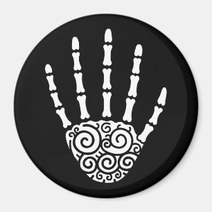 Íman Mão de Esqueleto Espiral