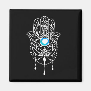 Íman Mão de Hamsa Olho do Mal Namaste Yoga Meditação Me