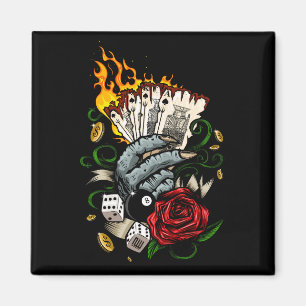 Íman Mão Dos Cartões