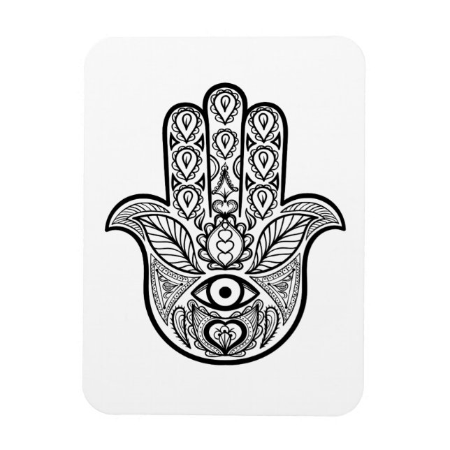 Íman Mão Hamsa inspirada (Vertical)