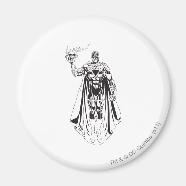 Íman Mão Preta com Caveira 3 (Frente)