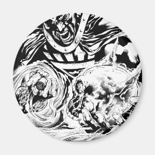 Íman Mão Preta com Painel de Caveira 2