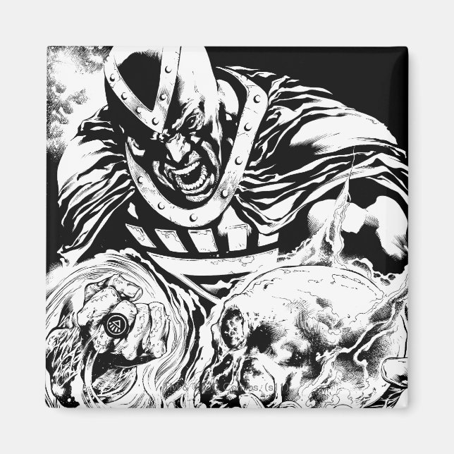 Íman Mão Preta com Painel de Caveira 2 (Frente)