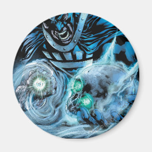 Íman Mão preta com painel do crânio