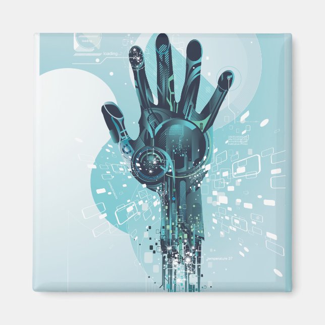 Íman Mão Robô (Frente)