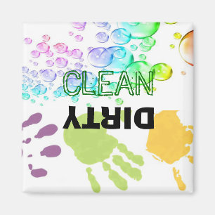 Íman Mãos-Bolhas de Lâmina Suja Limpa