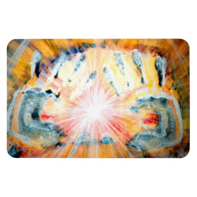 Íman Mãos de cicatrização (Horizontal)