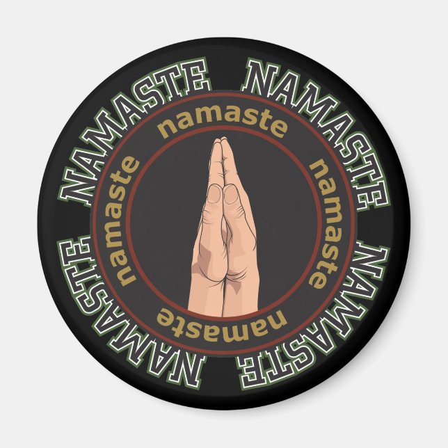 Íman Mãos de Namaste (Frente)