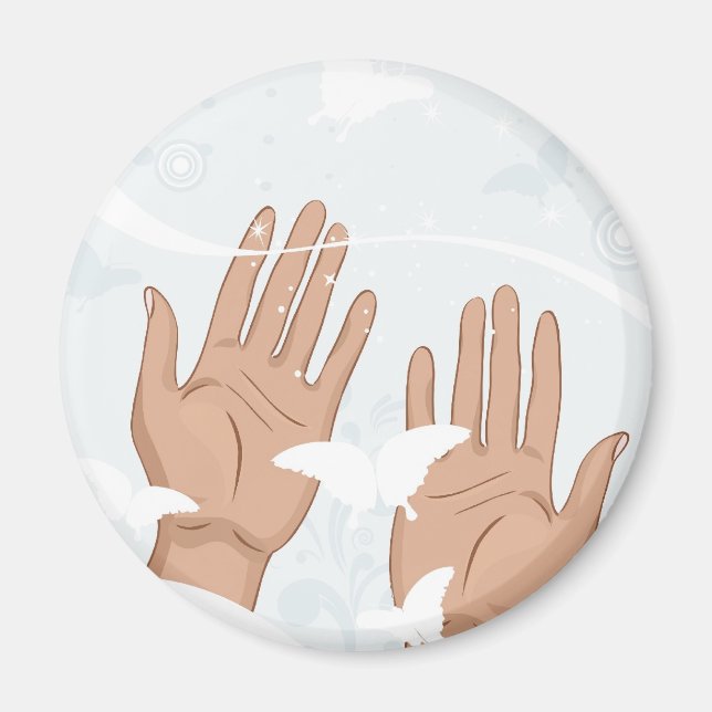 Íman mãos femininas (Frente)