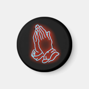 Íman Mãos Rezadas Neon Personalizam ou Personalizam