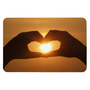 Íman Mãos Sobre O Magnete Sunset
