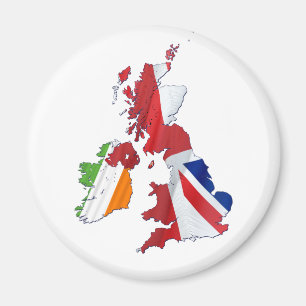 ÍMAN MAP E PAVILHÕES BRITÂNICOS