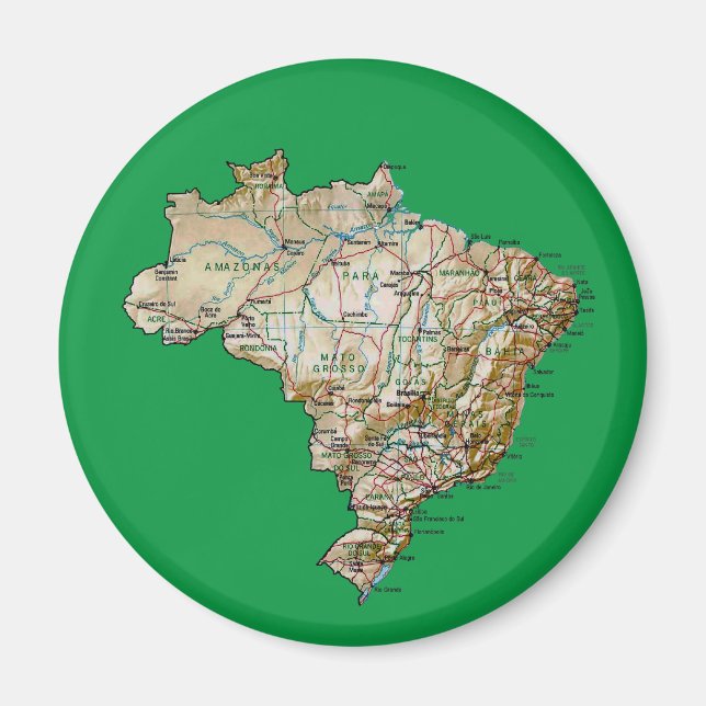 Íman Map Magnet Brasil (Frente)