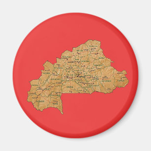 Íman Map Magnet Burkina Faso