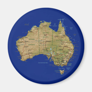 Íman Map Magnet da Austrália