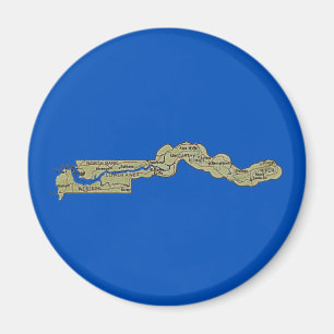 Íman Map Magnet da Gâmbia