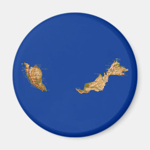 Íman Map Magnet da Malásia
