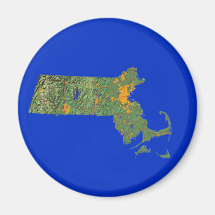 Íman Map Magnet de Massachusetts