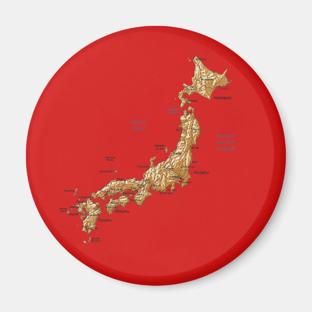 Íman Map Magnet do Japão (Frente)