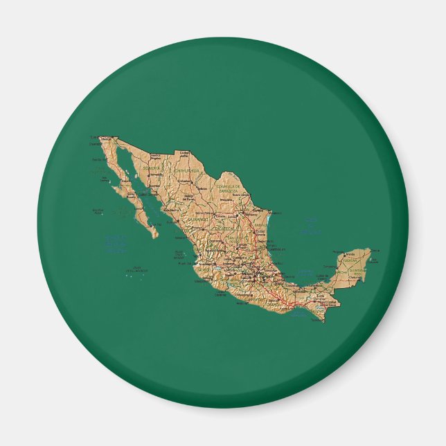 Íman Map Magnet do México (Frente)