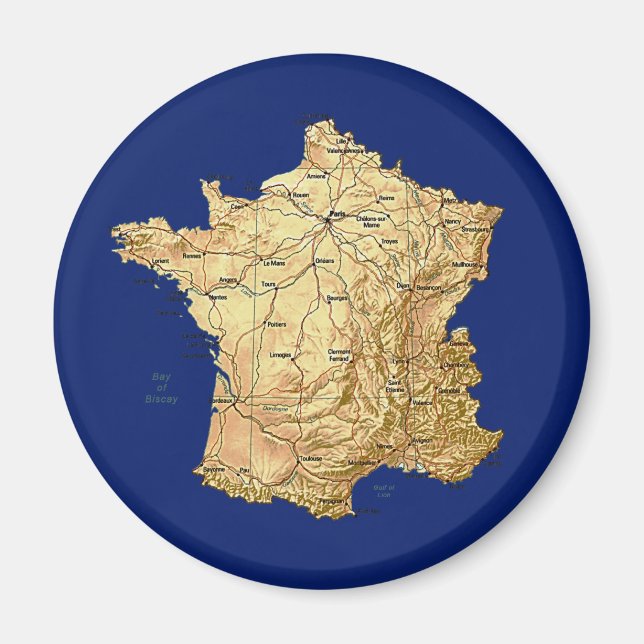 Íman Map Magnet França (Frente)