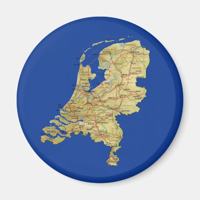 Íman Map Magnet Holanda (Frente)