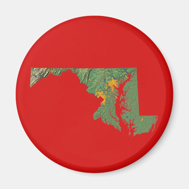 Íman Map Magnet Maryland (Frente)