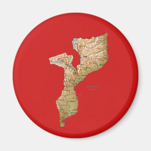 Íman Map Magnet Moçambique