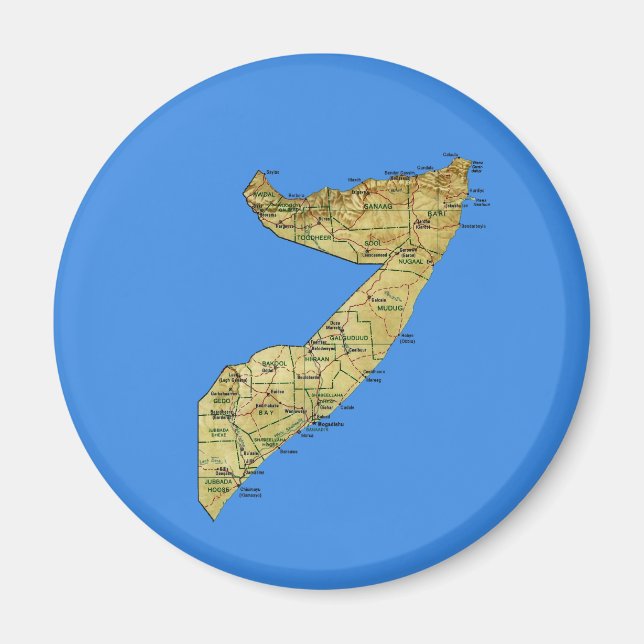Íman Map Magnet Somália (Frente)