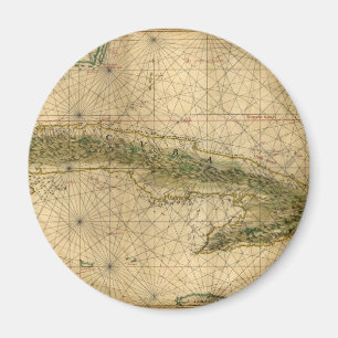 Íman Mapa 1639 histórico de Cuba por Joana Vinckeboons