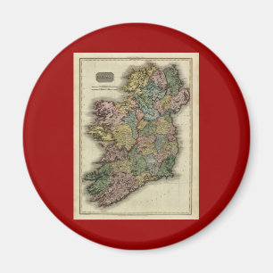 Íman Mapa 1813 de Ireland por John Pinkerton