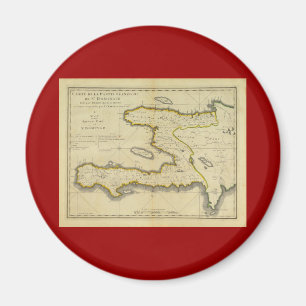 Íman Mapa 1814 de Haiti por Mathew Carey